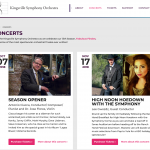 The Concert Landing Page