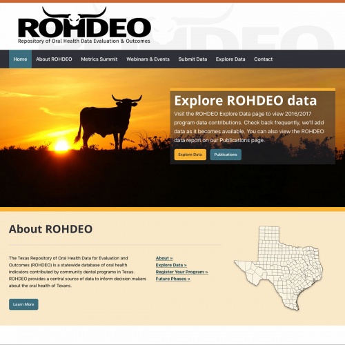 The ROHDEO homepage